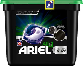 Tableta na praní Ariel All in 1 Pods + Revitablack kapsle na praní