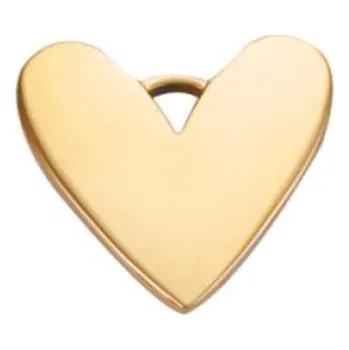 Materiál na výrobu šperku Šperky4U Ocelový přívěšek srdíčko - OK1423-GD