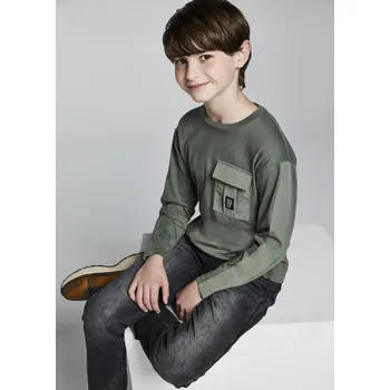 Chlapecké triko s dlouhým rukávem a kapsou Mayoral 7008 Velikost: 16 let (162 cm)