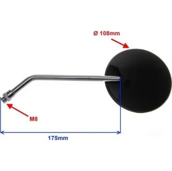 Elektrokolo Kulatá zrcátka na kolo závit M8