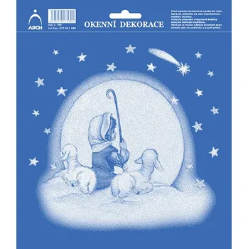 Okenní dekorace Vánoční okenní dekorace Pasáček 33x35cm