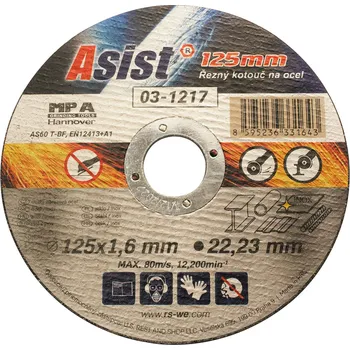 Řezný kotouč Asist 03-1217 125 mm