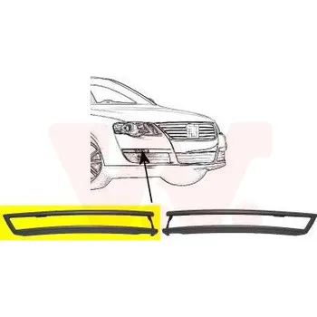 Nárazník Ozdobná / ochranná lišta, nárazník VAN WEZEL 5839582