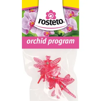 Rosteto Klips vážka červený 4 ks Opora na rostlinu Rosteto Klips vážka červený 4 ks