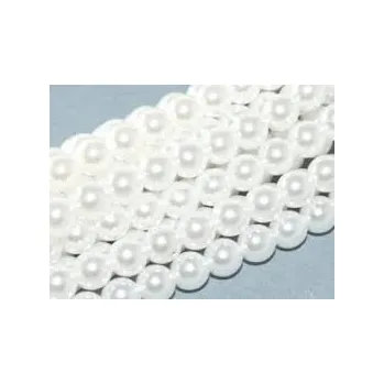 Materiál na výrobu šperku voskové perly 6 mm bílé