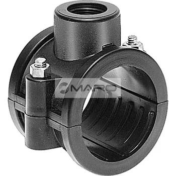 Fitinka Plas-fit Navrtávka na PE trubky se 2 šrouby 25 mm x 3/4", 14025R0202