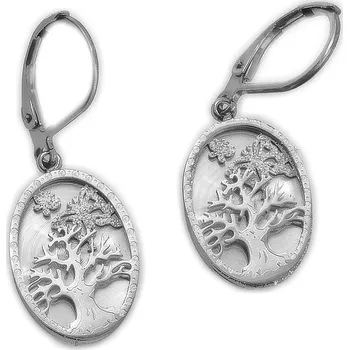 Náušnice River Šperky. Náušnice. 992500507 Dámské náušnice z chirurgické oceli Strom života. 992500507