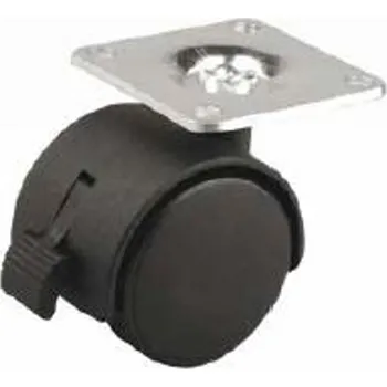 Pojezdové kolečko Strong Kolečko 30 mm otočné s brzdou černé