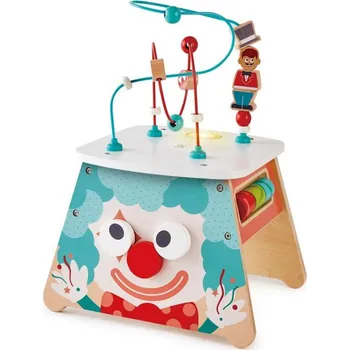 Hračka pro nejmenší Hape Multifunkční motorická kostka se světlem