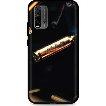 Pouzdro na mobilní telefon Kryt Xiaomi Redmi 9T silikon Pablo Escobar Bullet (obal neboli pouzdro na Xiaomi Redmi 9T)