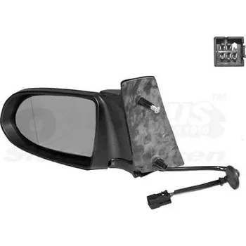 Auto zrcátko Vnější zpětné zrcátko VAN WEZEL 3790807