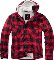 Brandit Lumberjacket Hooded červená/černá