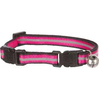Obojek pro psa TRIXIE Reflexní obojek pro kočky dvojité zabezpečení Barva: purpurová