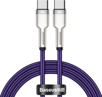 Datový kabel Baseus Cafule Series USB-C/USB-C 1 m fialový