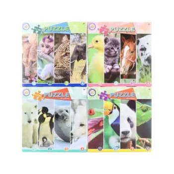 Puzzle LAMPS 10003 Puzzle 4v1 se zvířátky
