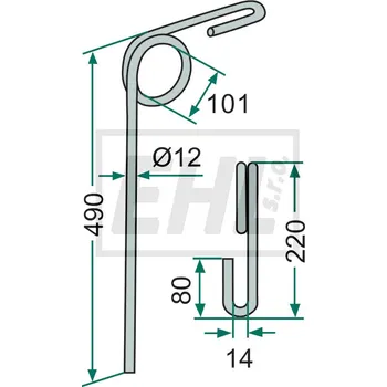 Auto-moto Pružné pero 1801000STE