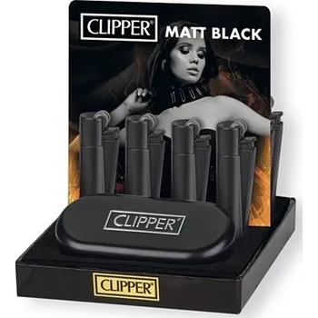 Zapalovač Micro Clipper v dárkovém balení Černý Matný