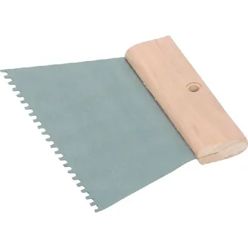 Malířská stěrka FESTA 31655 Stěrka ocelová, 250mm, zub e4, dřevěná rukojeť