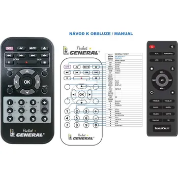 Dálkový ovladač General SILVERCREST SSB70C3 - náhradní dálkový ovladač