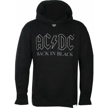 Pánská mikina mikina s kapucí pánské AC-DC - Back In Black - DIAMOND - BLK_C20DMPF501 - XXL