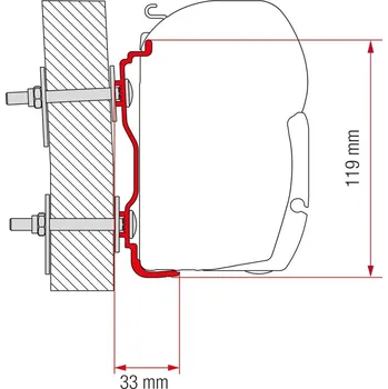 Markýza FIAMMA Adaptér Hymer , F45, F45 L, F70
