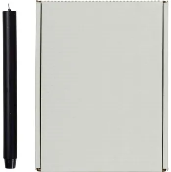 Svíčka Broste, Svíčka kulatá dlouhá 2,6 cm | černá