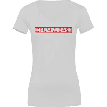 Dámské tričko Dámské tričko DNB Minimalistic Velikost: S, Barva: Bilá - Design 2