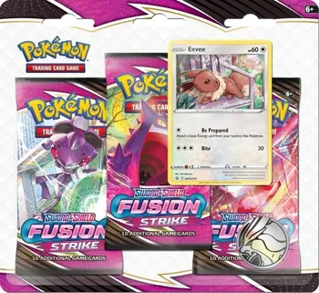 Sběratelská karetní hra Nintendo Pokémon Sword and Shield 8 Fusion Strike 3 Pack Blister Booster