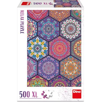 Puzzle Dino Relax Mandaly XL 500 dílků