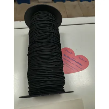 Kulatá pruženka 2,3mm černá (Kulatá pruženka 2,3mm černá)