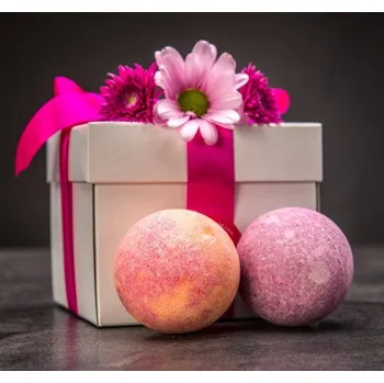 bomba do koupele Šumivé koupelové koule v dárkové krabičce 2×125 g