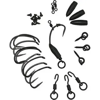 Rybářský háček Gardner Sada na montáž Ronnie Rig Kit s protihrotem Velikost háčků: 4