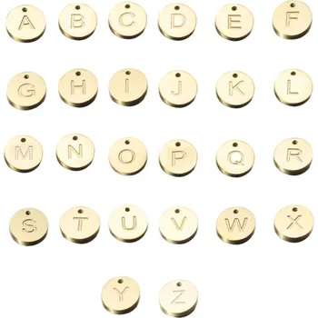 Přívěsek Šperky4U Drobný ocelový přívěšek - kolečko - iniciála - OK1421-Z