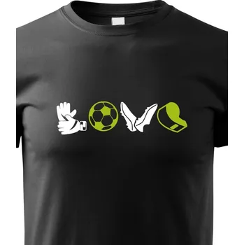 Chlapecké tričko Dětské tričko - Fotbal love2, Barva Černá, Velikost 110 cm/4 roky, Canvas Dětské tričko Bezvatriko.cz 1571