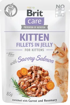 Krmivo pro kočku Brit Care Fillets In Jelly Kitten Salmon 85 g