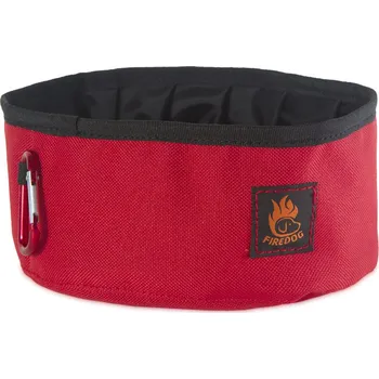 Miska pro psa Firedog Click & Go cestovní miska 1,0 L červená