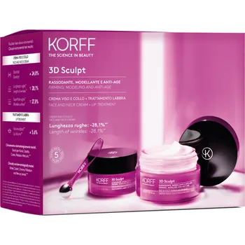 Pleťový krém KORFF DÁRKOVÝ BALÍČEK 3D SCULPT - KRÉM 50 ml, LIP TREATMENT 15 ml ;