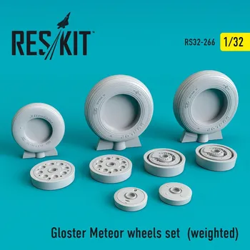 autíčko 1/32 Gloster Meteor wheels set (weighted)