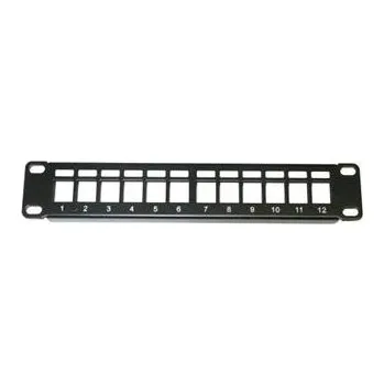 Patch panel 10" modulární patch panel XtendLan 12port, černý
