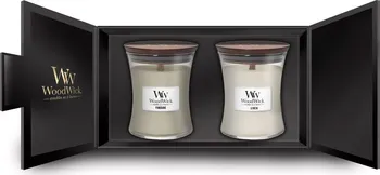 Svíčka Woodwick Vonná svíčka 2x 275 g Fireside a Linen