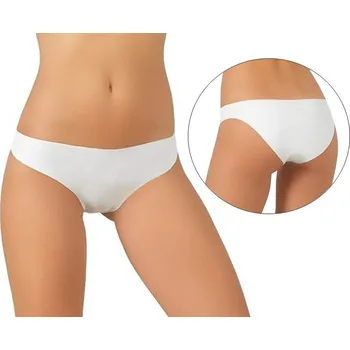 Kalhotky Jadea - Dámské bavlněné kalhotky Laser cut art.8000 - bílá/S