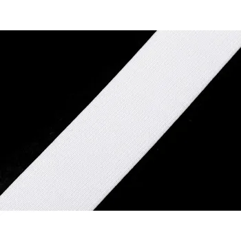 Pruženka měkká tkaná šíře 35 mm, barva 1101 bílá