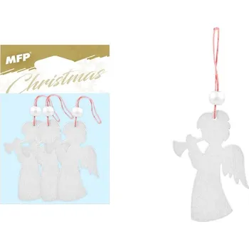 Vánoční ozdoba MFP WD-15323 stříbrné 3 ks