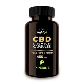 Eighty8 CBD & Piperine 450 mg 30 tbl. CBD Eighty8 CBD & Piperine 450 mg 30 tbl.