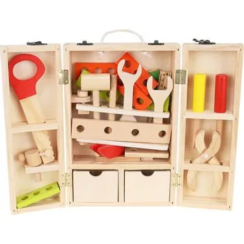 Kruzzel Dřevěné nářadí v kufříku 25 ks