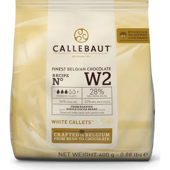 Potravina Callebaut Bílá čokoláda 28 % 400 g