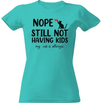 Dámské tričko Tričko s potiskem Ne, radši kočku black dámské