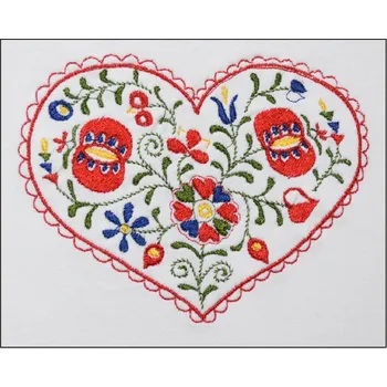 Dětské body se srdíčkem s krátkým rukávem Barva: bílá, Velikost: 18M