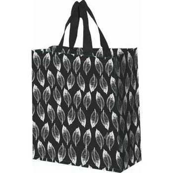 Taška lamino 14l lístky bílé