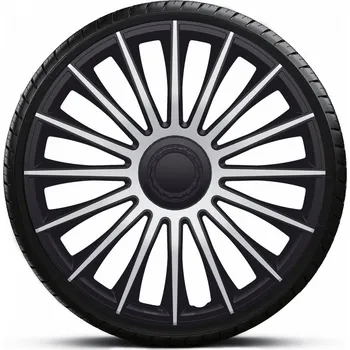 Poklice na kolo Ozdobné kryty kol, poklice 16" AUSTIN SILVER BLACK 4ks